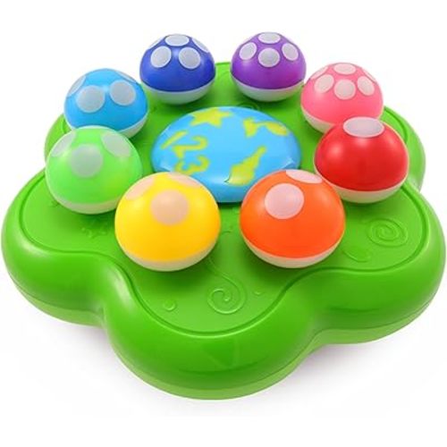 BEST LEARNING Mushroom Garden - Interactive Educational Light-Up Toddler Toys for 1 to 3 Years Old Toddlers - Colors, Numbers, Games & Music for Kids - Ideal Baby Toy Birthday Gift