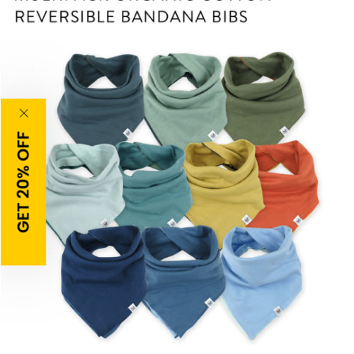 Multipack Organic Cotton Reversible Bandana Bibs | Honest Baby Clothing