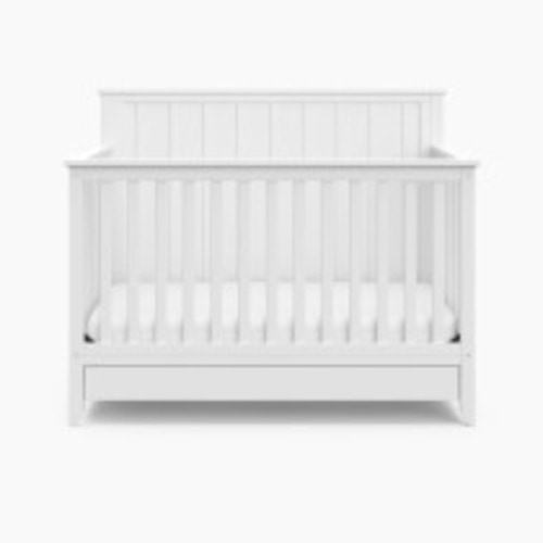 Storkcraft Forrest 4-in-1 Convertible Crib with Drawer - White