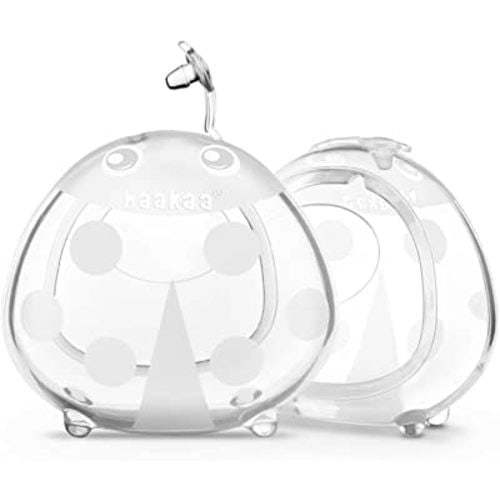 haakaa Ladybug Milk Collector Wearable Milk Collector Ladybug Breastmilk Collector Breastfeeding Milk Catchers Breast Milk Savers 2.5oz/75ml 2 PCS