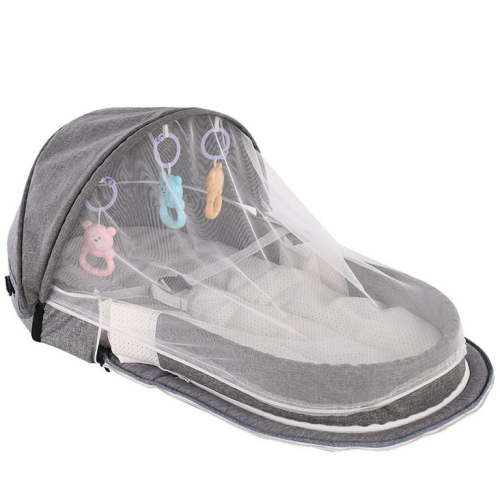 Toddler Bed Baby Folding Camping Bed, Baby Folding Crib, Breathable Chair, Folding Travel Basket, Travel Bed, Outdoor Travel Bed Bassinet Baby Essentials