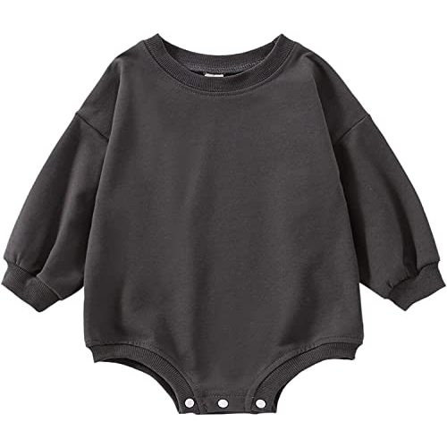 DOSYZTO Baby Boy Girl Bubble Shirt Romper Outfit Short Sleeve Summer Bodysuit Top Newborn Oversized Crewneck Jumpsuit