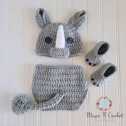 Crochet Rhino Baby Set Rhino Baby Set Crochet Rhino Hat - Etsy