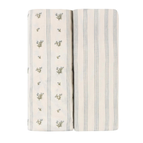Linear Berry Leaf Bassinet Sheet Set – Ely's & Co.