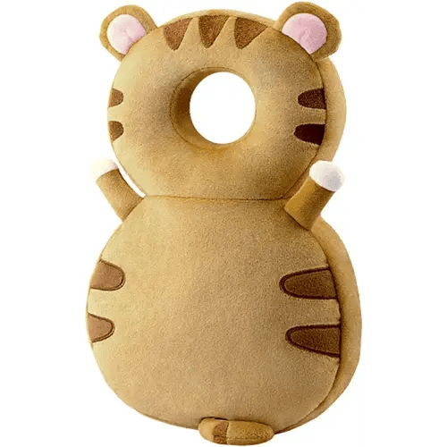Baby Walker Head Protector Toddler Adjustable Baby Head Protection Backpack Wear Safety Pad (Tiger)