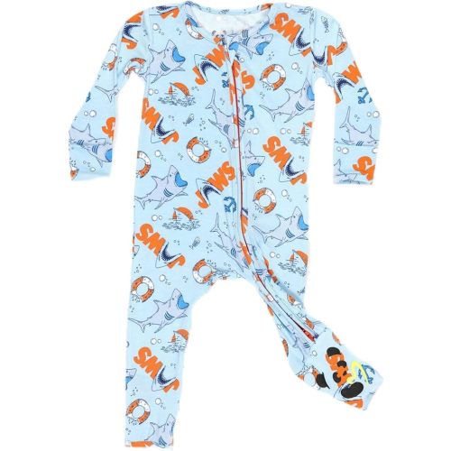 Bellabu Bear JAWS Rayon from Bamboo Convertible Footie for Baby Boys & Girls