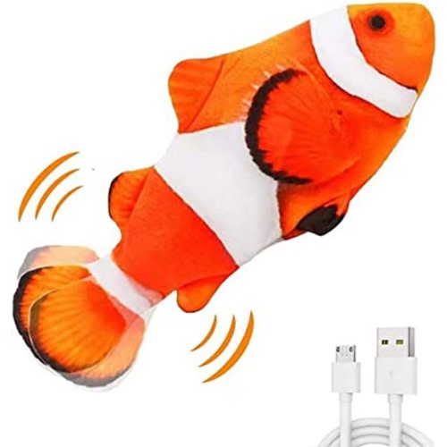 Electric Moving Fish Interactive Plush Toys
