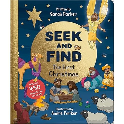 Seek and Find: The First Christmas: With over 450 Things to Find and Count! (Fun interactive Christian book to gift kids ages 2-4) Board book – Picture Book, October 15, 2022