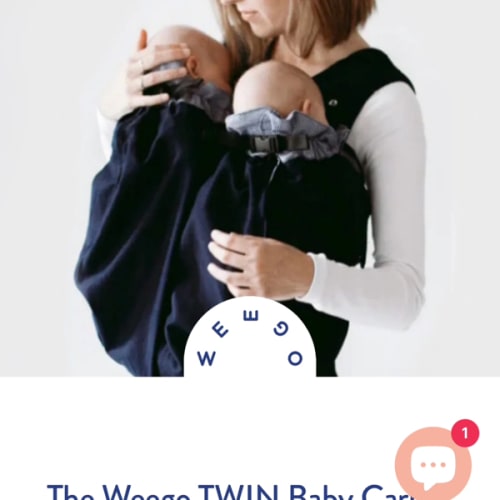 The Weego TWIN Baby Carrier