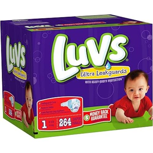 Luvs With Ultra Leakguards Size 1 Diapers 264 Count