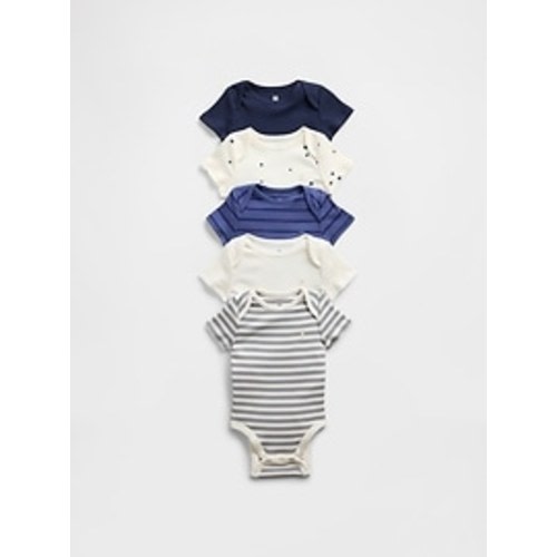 Baby First Favorites TinyRib Bodysuit (5-Pack) | Gap