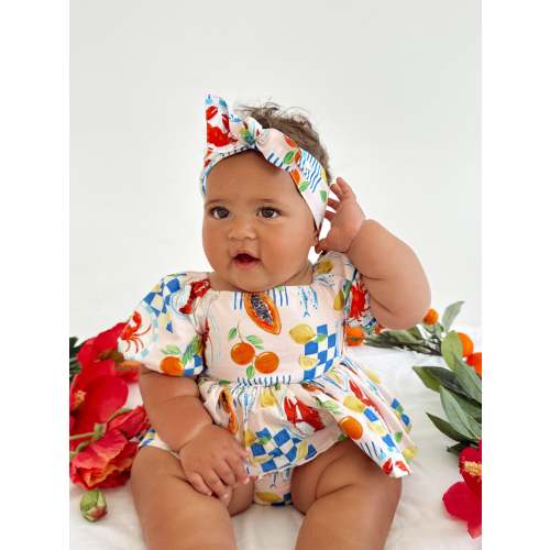 Euro Summer Baby Girls Floral Romper