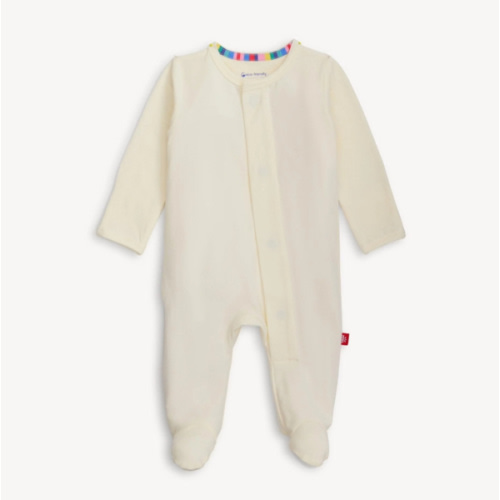 cream CloudStretch™ magnetic footie – Magnetic Me
