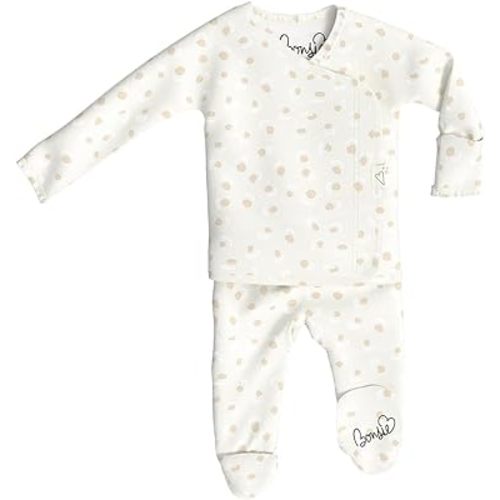 Bonsie Skin to Skin Babywear Footie Bodysuit - Baby Footed One Piece with Cheetah Pattern - Baby Cheetah