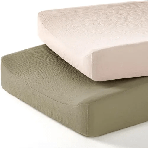 lulumoon Baby Changing Pad Cover: Muslin Diaper Changing Table Pad Cover - Changing Pad Sheets for Girls Boys