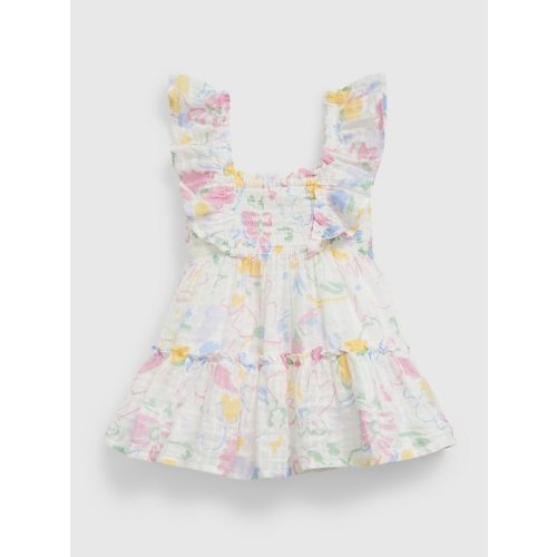 Baby Smocked Flutter Dress | Gap