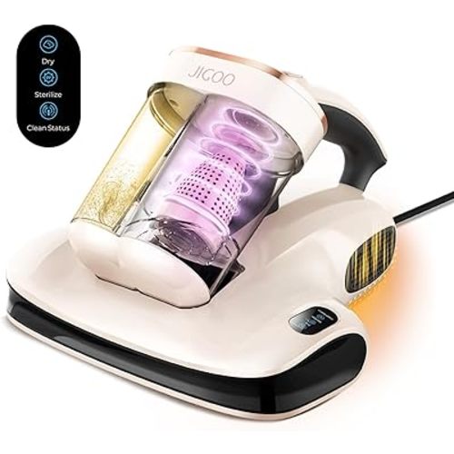 Mattress Vacuum Cleaner UV Sanitizing, Anti-allergen Bed Cleaner with 12Kpa Suction, Handheld Vacuums for Dust & Pet Hair, Effectively Clean Up Bed, Pillows, Cloth Sofas, Carpets
