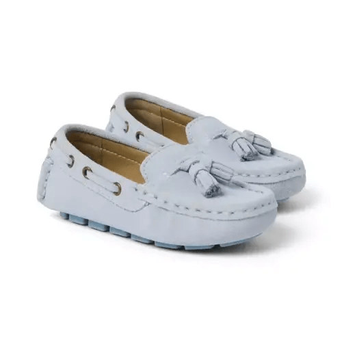 Boy Light Blue Suede Loafer by Janie and Jack