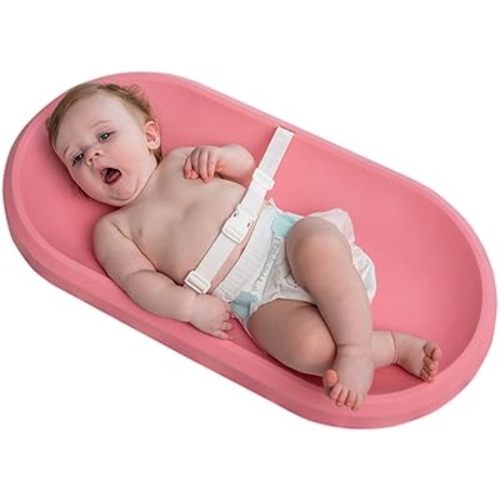 Baby Changing Pad, Waterproof & Non-Slip Changing pad, Wipeable Changing Table pad, Contoured Foam for Diaper Changes, Liquids-Free, No Fabric Cover Needed, Less Laundry Loved by Green Moms