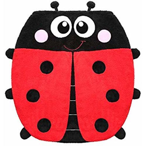 Ladybug Blanket for Kids, 2-in-1 Soft Plush Fleece Blanket Sleeping Bag Pocket Style Animal Plush Toy with 3D Animal Pattern for Sofa Bed Travel Sleepovers Outdoor Gifts for Kids 34 Inch X 36 Inch - Black-1