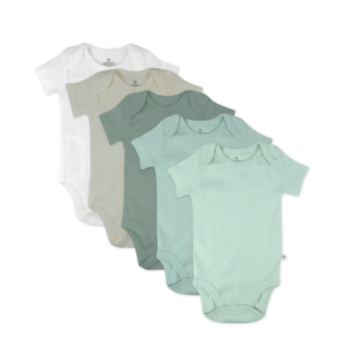 5-Pack Organic Cotton Short Sleeve Bodysuits | Honest Baby Clothing