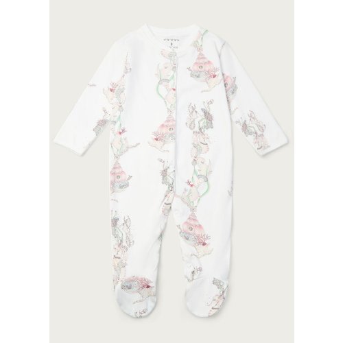 Stripey Seaweed Organic Cotton Babygrow – Forivor