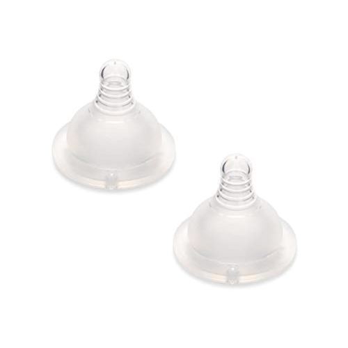 Motif Medical Replacement Slow Flow Nipples for Luna Baby Bottle - Dishwasher-Safe, Silicone Newborn Bottle Nipples - Baby Bottle Nipples for Comfortable Feeding (2 Nipples Included)