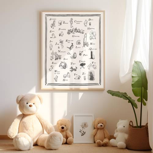 Winnie the Pooh ABC Poster