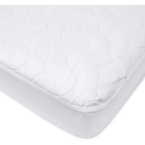 American Baby Company Waterproof Fitted Porta/Mini Crib Mattress Protector,  Quilted Cotton and Noiseless Mini Crib Pad Cover, White, 38 x 24