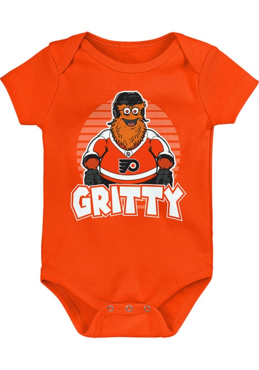 Philadelphia Flyers Gritty Baby Mascot Spirit ORANGE One Piece - 133414710