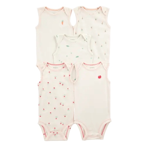 Baby 5-Pack Vegetables Short-Sleeve Bodysuit - Carter's | Carter's