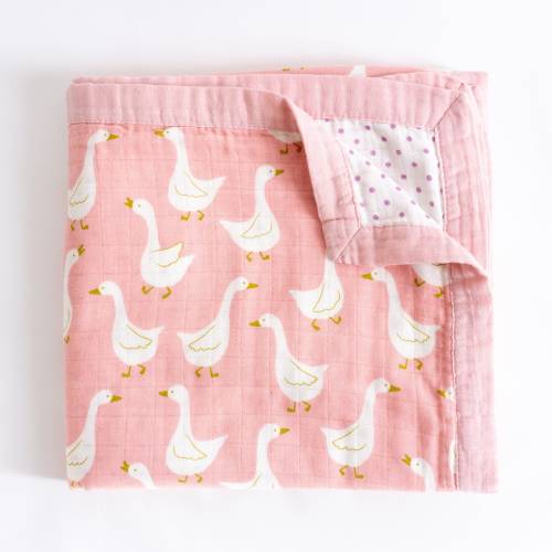 Tiny Alpaca | Animal Baby Blankets | Large Baby Organic Cotton Muslin Blanket | 47''x47'' | Baby Swaddling Wrap | Baby Shower Gift |