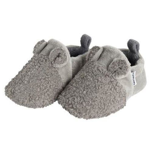 Gerber Baby Cozy Booties - Grey - 0-3 Months