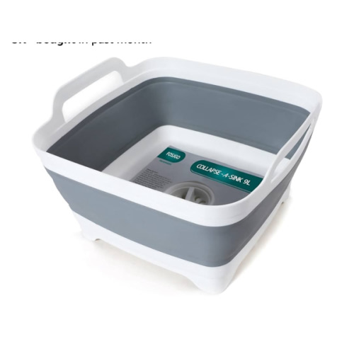 FOSJGO Collapsible Dish Basin with Drain Plug