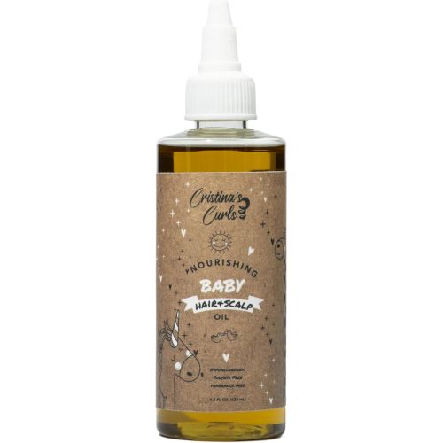 Cristina's Curls Nourishing Baby Hair & Scalp Oil – Lightweight Massage Oil To Loosen Dry Flakes And Seal Softness