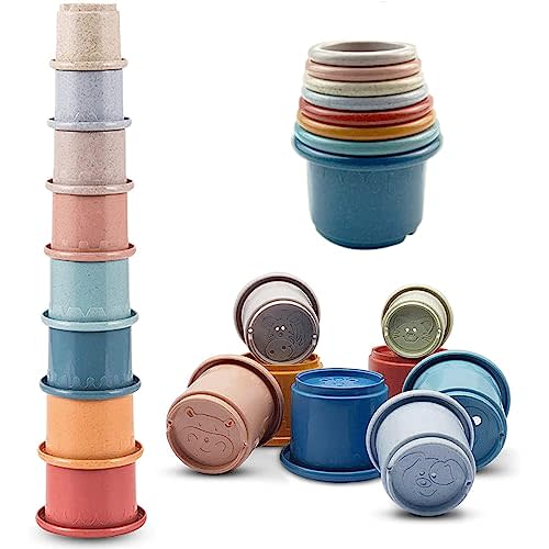 Cosaway Baby Stacking Nesting Cups Toys, Baby Toys 6 to 12 Months, Montessori Toys for Toddler Gifts 1 Year Old (618-86)