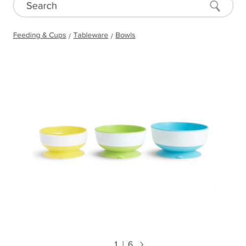 Stay Put Suction Bowls, 3pk | Munchkin