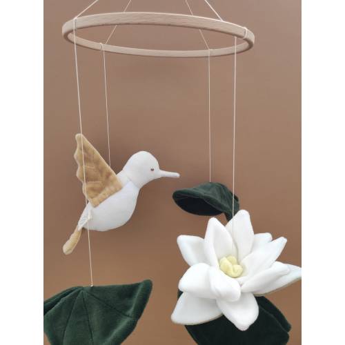 Water lillies baby mobile | crib mobile | baby mobile | water lillies| hummingbird mobile|Baby cot mobile