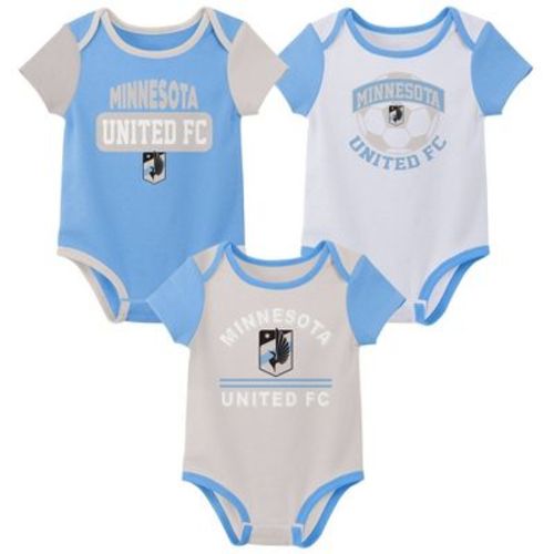 MLS Minnesota United FC Infant Boys' Infant Boys' 3pk Bodysuit - 18M