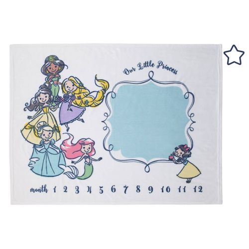 Disney Princess Super Soft Milestone Baby Blanket