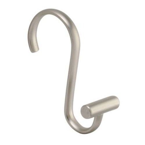 Idesign Metal T Bar Shower Curtain Hooks Rust Resistant Rings Set Of 12 Satin