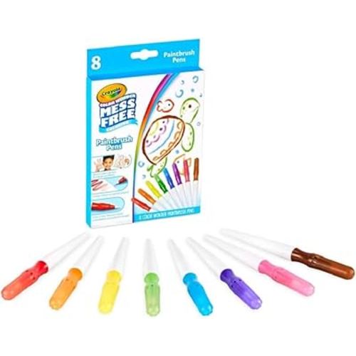 Crayola Color Wonder Paintbrush Pens, Mess Free Paint Set for Kids, 8ct Refill, 3+