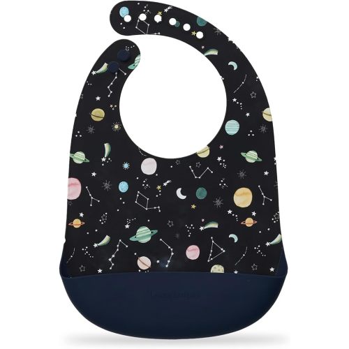Loulou Lollipop Soft, Waterproof Silicone Feeding Bib for Babies and Toddlers