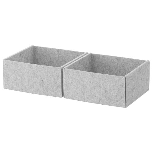 KOMPLEMENT Box - light gray 9 ¾x10 ½x4 ¾ "