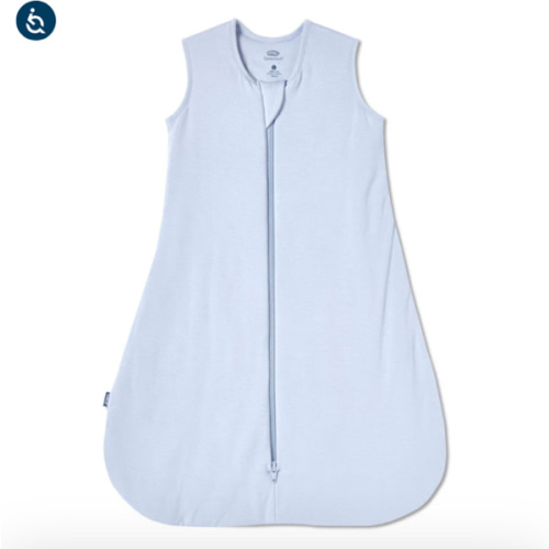 HALO - 1.5 TOG supersoft bamboo wearable blanket, double zipper sleeping bag with weighted feel - blue