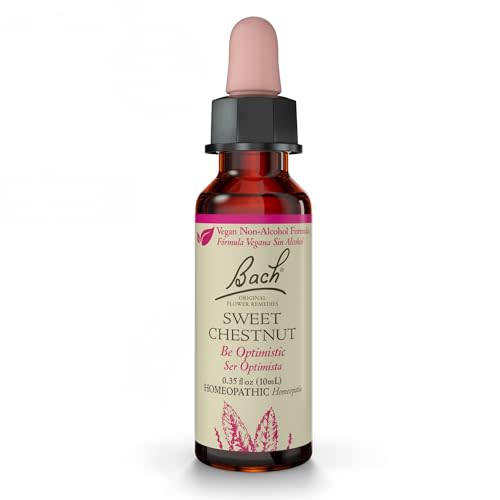 Bach Original Flower Remedies, Sweet Chestnut (Non-Alcohol Formula) - Be Optimistic - Natural Homeopathic Flower Essence for Emotional Balance - Vegan, Gluten Free, Sugar Free - 10mL Dropper