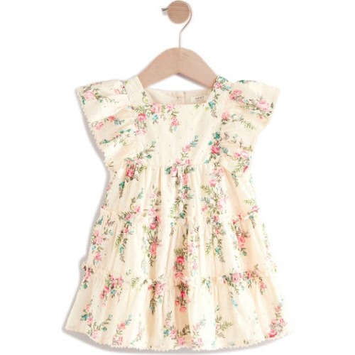 Kids' Floral Ruffle Party Dress