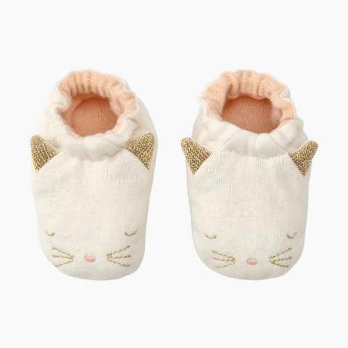 MERI MERI Knit Baby Booties - Cat, 0-6 Months
