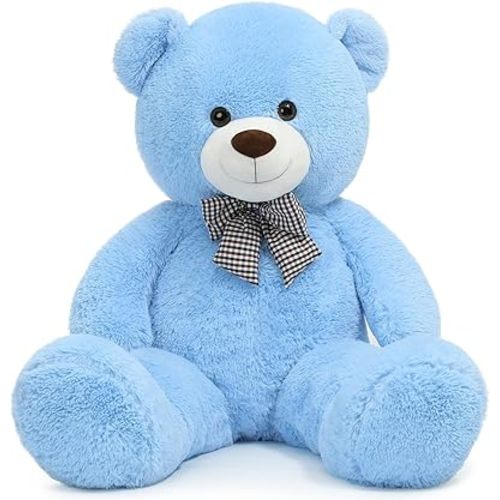 Giant Teddy Bear Plush Stuffed Animals for Girlfriend or Kids 47 Inch, (Blue)