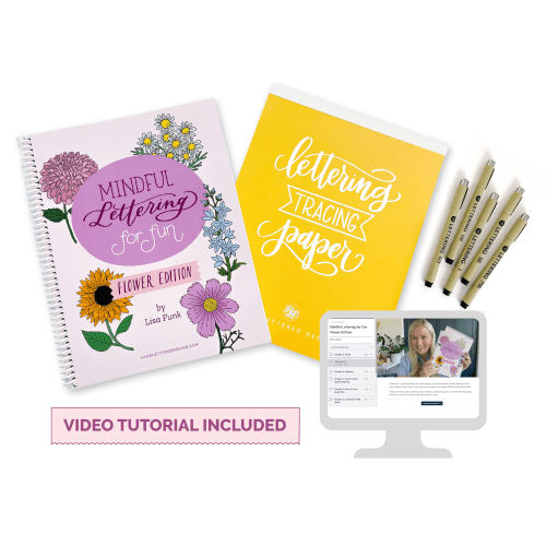 Mindful Lettering for Fun Kit: Flower Edition